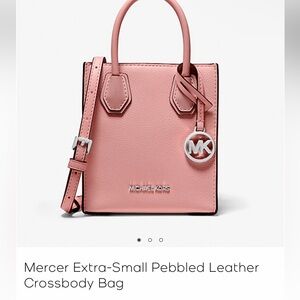 YOUR CHOICE! BNWT:$348 Michael Kors Mercer Pebbled Leather Crossbody Bag
